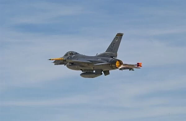 U. S. Air Force F-16C Fighting Falcon in flight over Nevada