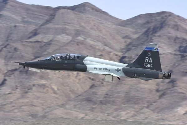 A U. S. Air Force T-38C taking off from Nellis Air Force Base, Nevada