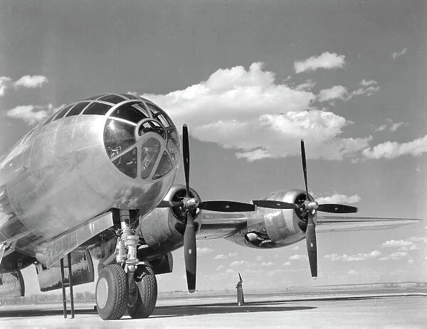 A U. S. Army Air Forces B-29 Superfortress bomber aircraft
