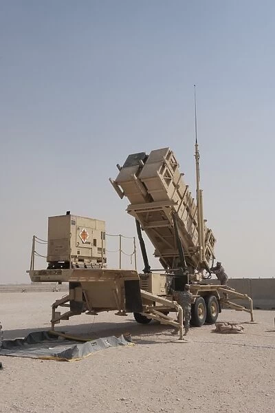 U. S. Army soldiers power-up a MIM-104 Patriot Missile System