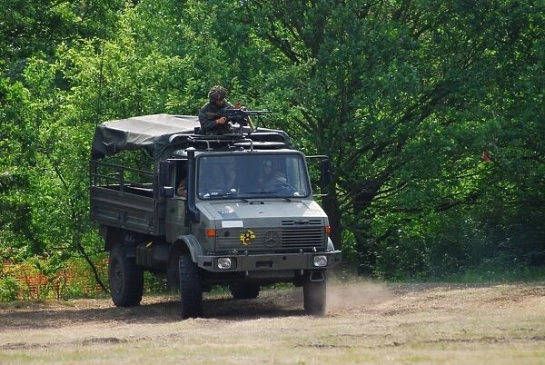 A Unimog vehicle of the Belgian Army