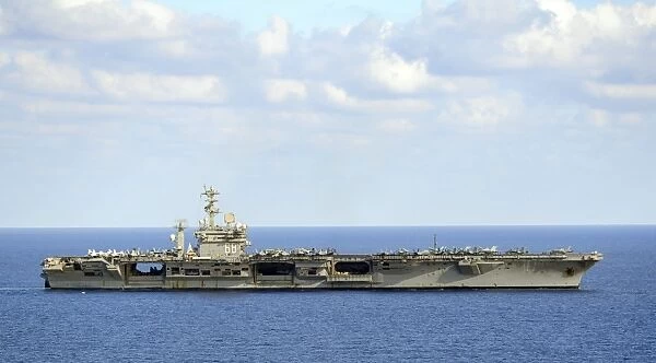 USS Nimitz transits the Mediterranean Sea