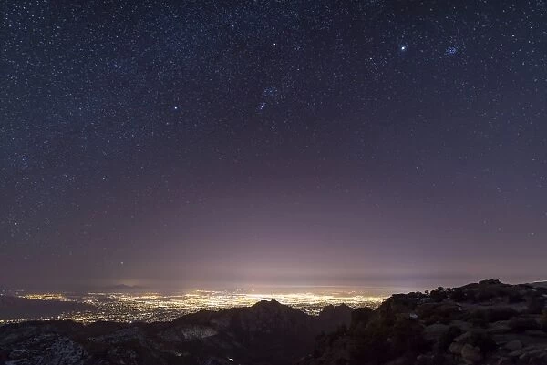 View from Mount Lemmon overlooking the city of Tucson, Arizona