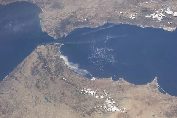View from space of the Strait of Gibraltar