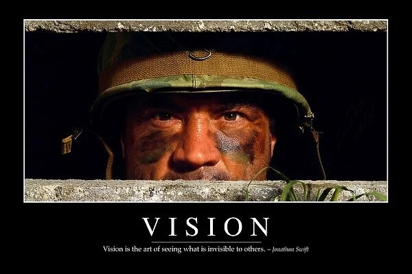Vision: Inspirational Quote and Motivational Poster