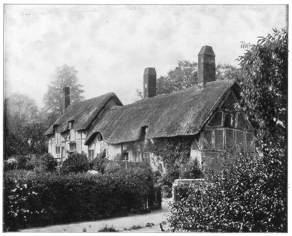 Anne Hathaways Cottage, Stratford-On-Avon, England, late 19th century. Artist: John L Stoddard