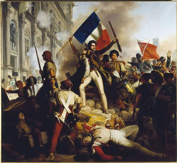 Battle outside the Hotel de Ville, 28 July 1830