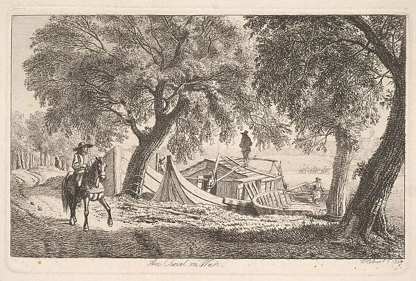 On the Canal in Vienna, 1819. Creator: Johann Christian Erhard