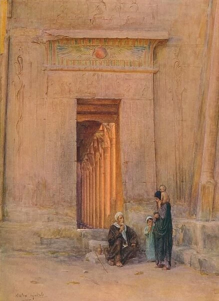 Doorway in the Temple of Isis, c1905, (1912). Artist: Walter Frederick Roofe Tyndale