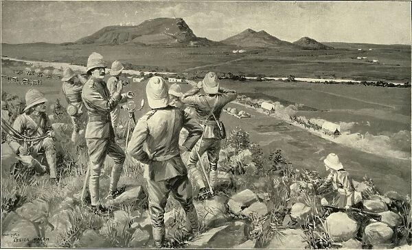 Fighting Mac and the Highland Brigade in Action at Koodoesberg, 1900
