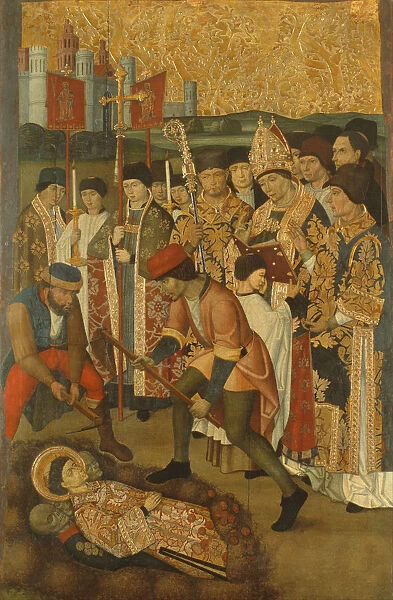 The Invention of the Body of Saint Stephen. Artist: Vergos Family (active End of 15th cen. y)
