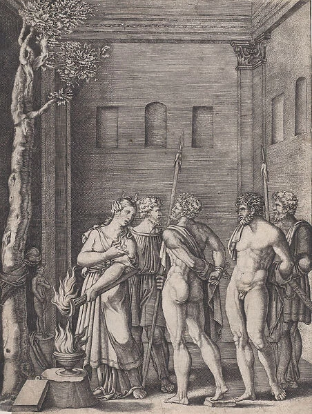 Iphigenia, ca. 1514-36. Creator: Agostino Veneziano