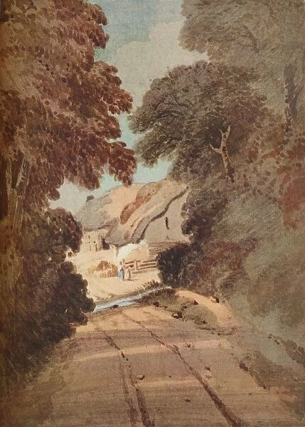 Lane and Cottages, c1800. Artist: Thomas Girtin