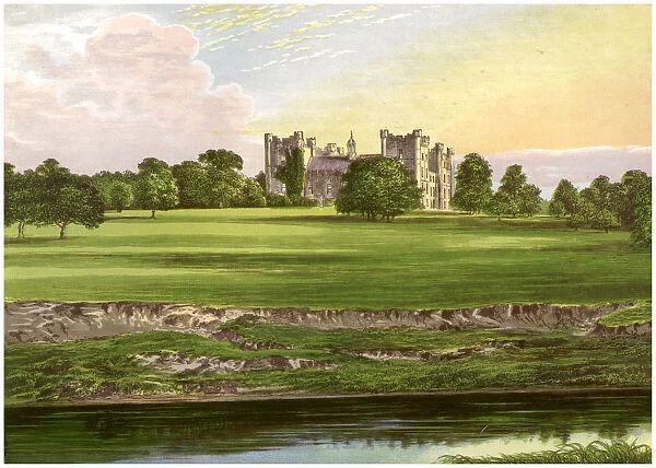Lumley Castle, County Durham, home of the Earl of Scarbrough, c1880