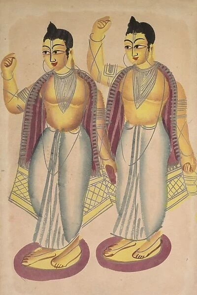 Nitai and Gaur, 1800s. Creator: Unknown
