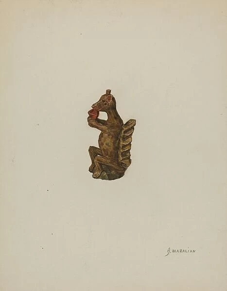 Pa. German Squirrel Figurine, 1935  /  1942. Creator: Arsen Maralian