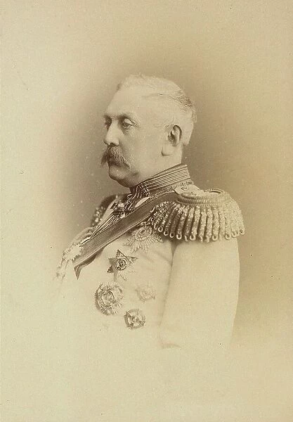 Portrait of Prince Alexander Arkadyevich Suvorov (1804-1882), Count Rymniksky, c. 1874