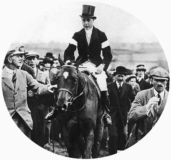 The Prince of Wales at the Grafton Hunt Races on Pet Dog, c1930s