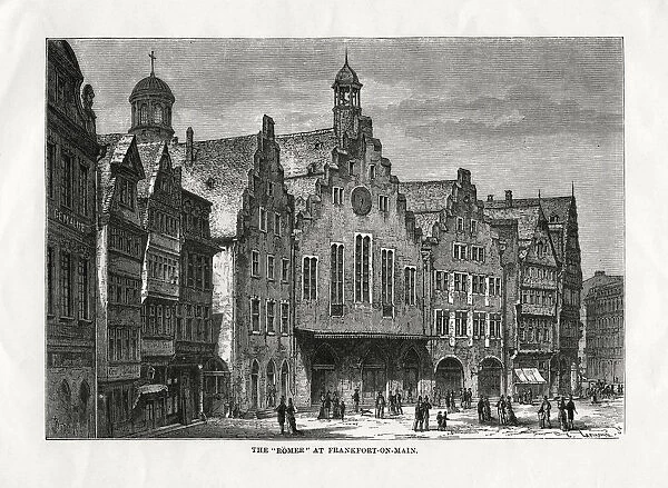 The Romer at Frankfort-on-Main, Germany, 1879. Artist: Laplante