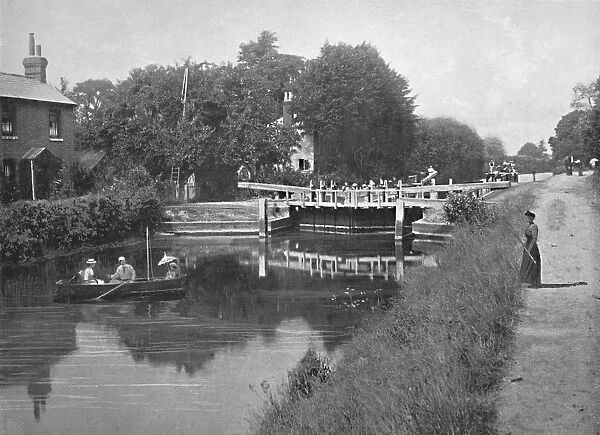 Sonning Lock: On the Thames, c1896. Artist: GW Wilson and Company