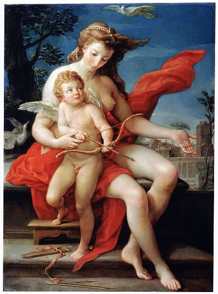Venus and Cupid, 1785. Artist: Pompeo Batoni
