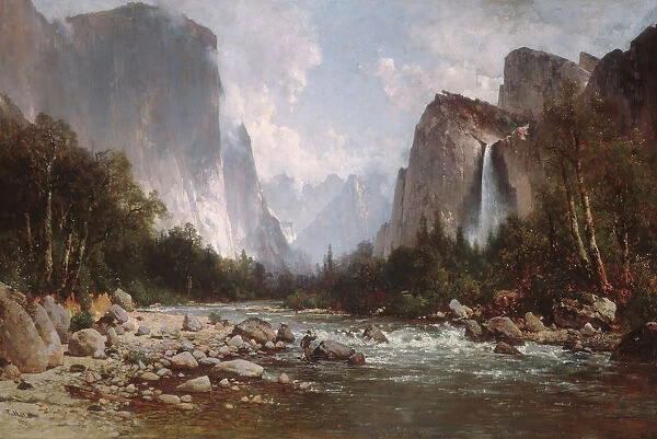 View of Yosemite Valley, 1885. Creator: Thomas Hill