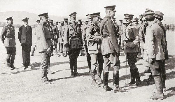 Lord Kitcheners Visit To Gallipoli, Among The Australian Troops At 'anzac'. Field Marshal Horatio Herbert Kitchener, 1st Earl Kitchener, 1850