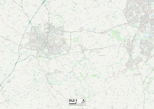 Darlington DL2 1 Map