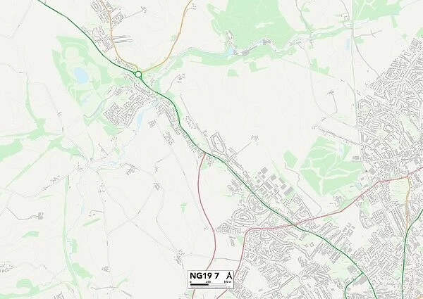 Mansfield NG19 7 Map