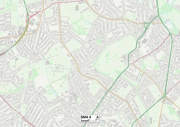 Merton SM4 4 Map