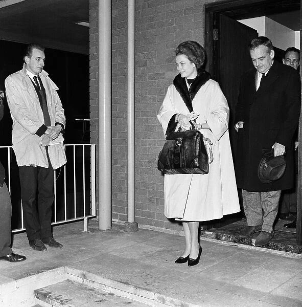 Rainier III, Prince of Monaco and Princess Grace arrive at London Airport