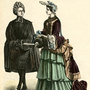Abbe & Court Lady 1690S