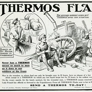 Advert for Thermos flasks WW1