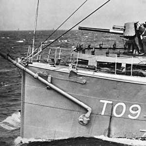 Bow of a Naval minesweeper, WWII