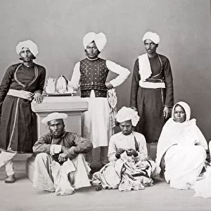 c. 1860s India - household servants