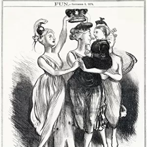 Cartoon, The Three Graces -- A New Version (Queen Victoria)