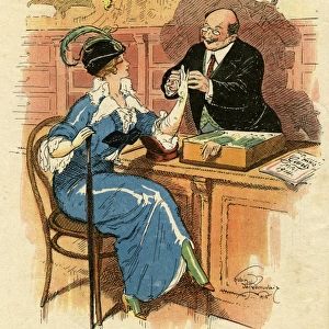 Cartoon, The Salesman, WW1