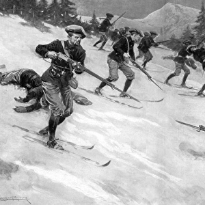 Charge of French Alpine Chasseurs in Alsace, WW1