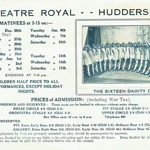 Cinderella Flyer for the Theatre Royal in Huddersfield