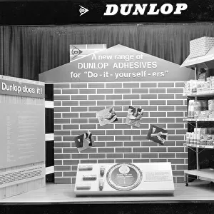 Dunlop adhesives window display