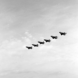 English Electric Lightnings x 6 from 92 Squadron RAF