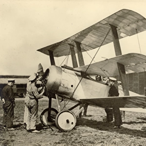 First prototype of the Sopwith Triplane, N500, at RNAS