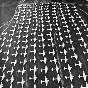 Flying Fortresses at an airfield near Munich, August 1945