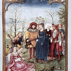 Grimani Breviary. 16th c. Scene of a wedding