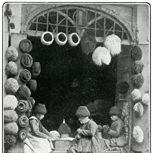 Hat shop in Tiflils (Tibilisi), Georgia, 1903