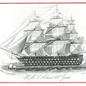 HMS Albert, Royal Navy ship, 131 guns