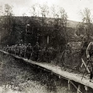 Kaiser Willhelm crosses Strypa River, Western Ukraine