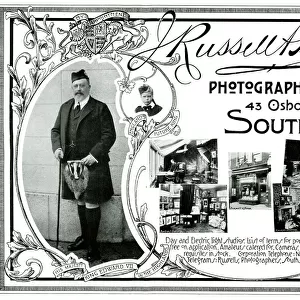 King Edward VII advert - J. Russell, Photographer, Southsea