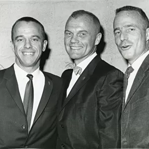 From left: Alan Shepard Jnr, John Glenn and Malcolm Sco?