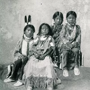 Native American Indian children, Ute Tribe